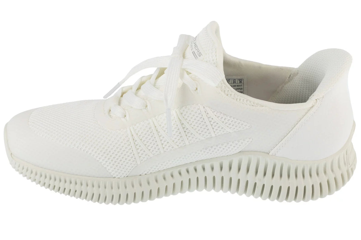 Skechers Slip-Ins: Bobs Geo Lite - Divine Pace 117413-WHT - Białe