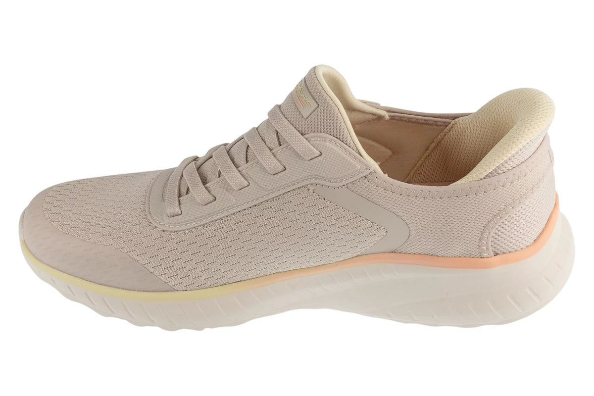 Skechers Slip-Ins Bobs Squad Chaos 117248-NAT - Beżowe