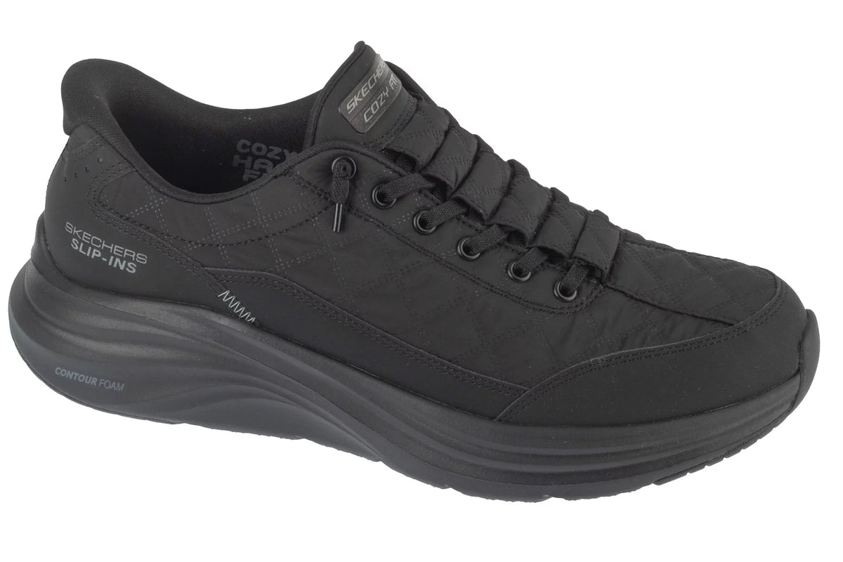 Skechers Slip-Ins: Contour Foam - Cozy 232619-BBK - Czarne