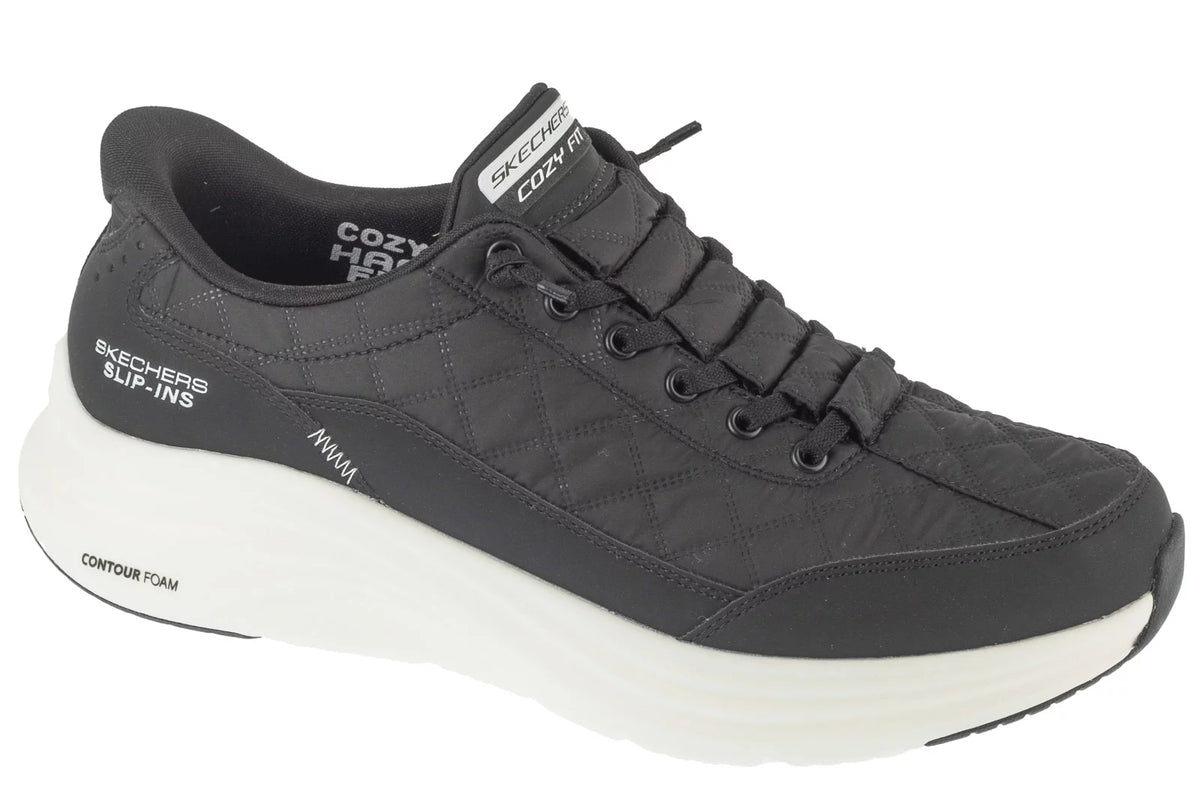 Skechers Slip-Ins: Contour Foam - Cozy 232619-BKW - Czarne