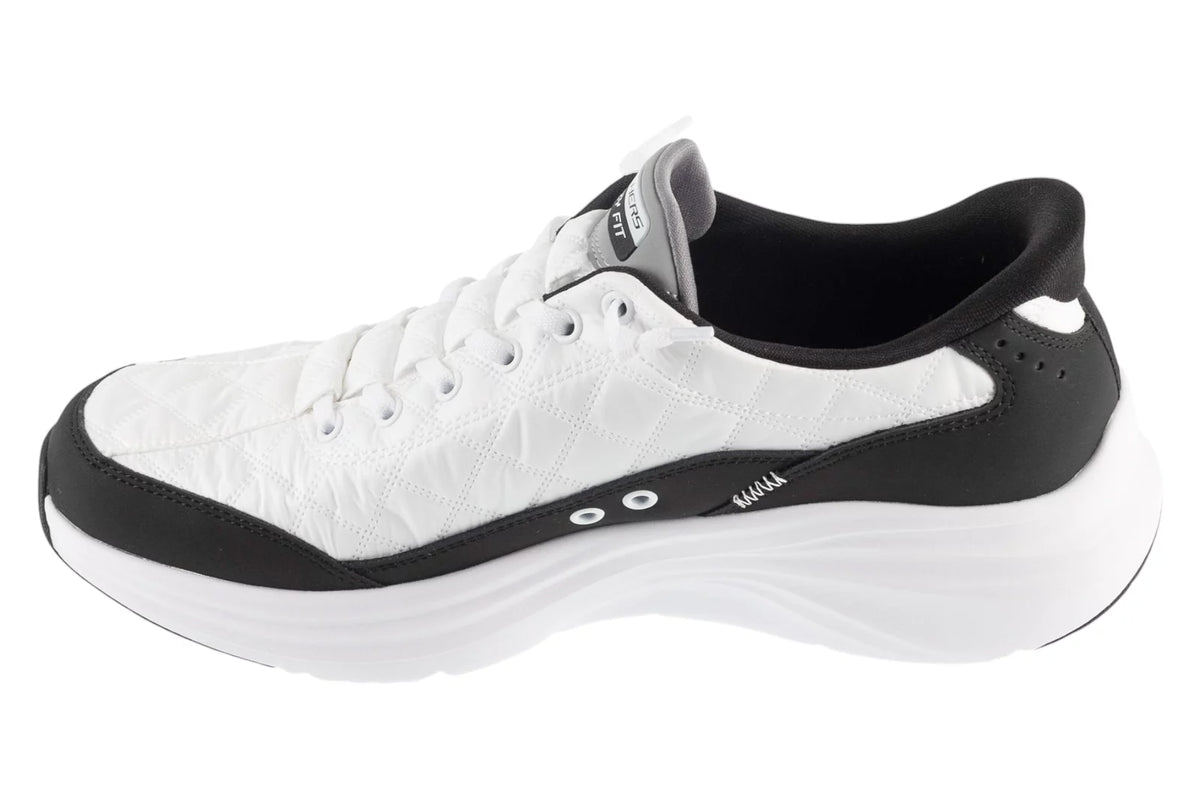 Skechers Slip-Ins: Contour Foam - Cozy 232619-WBK - Białe