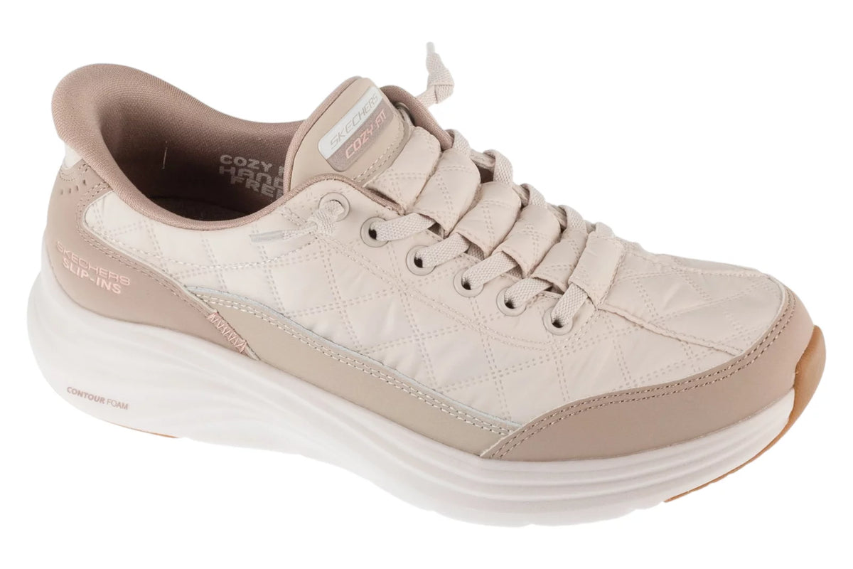 Skechers Slip-ins: Contour Foam - Cozy Fit 150404-NTTP - Beżowe