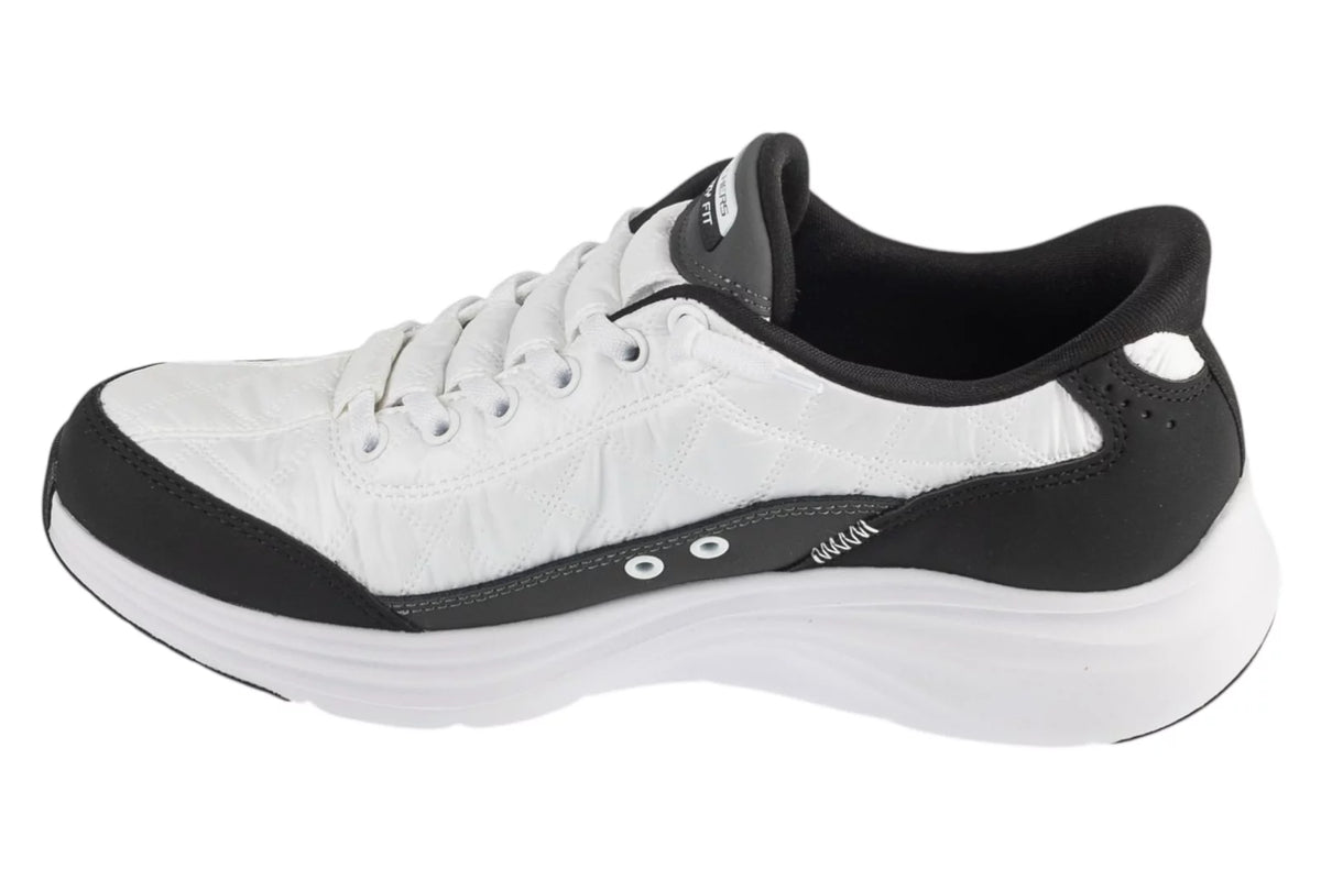 Skechers Slip-ins: Contour Foam - Cozy Fit 150404-WBK - Białe
