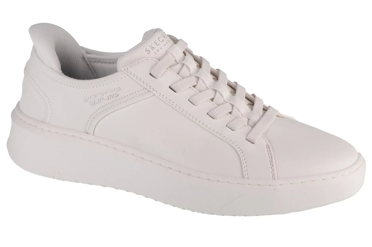 Skechers Slip-Ins: Court Break - Suit Sneaker 183177-WHT - Białe