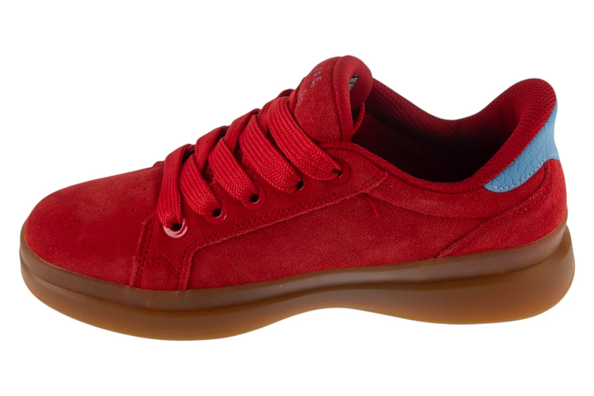 Skechers Slip-Ins Suede Snoop Cupsole Sneaker 186100-RDBL - Czerwone