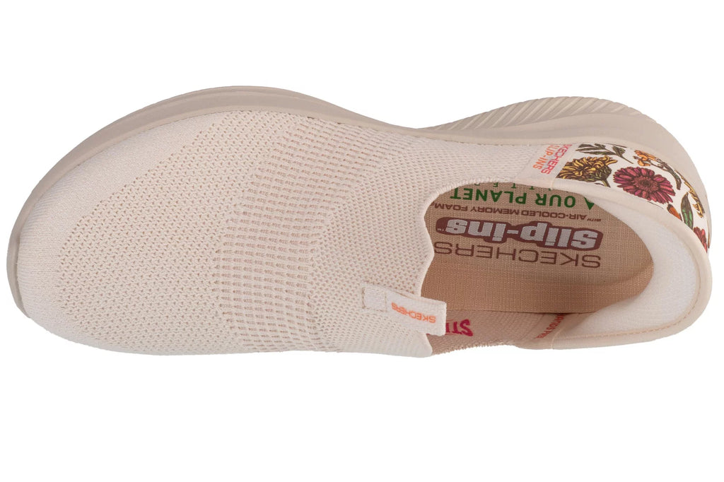 Skechers Slip-Ins Ultra Flex 3.0 New Wings 150168-NTMT - Białe