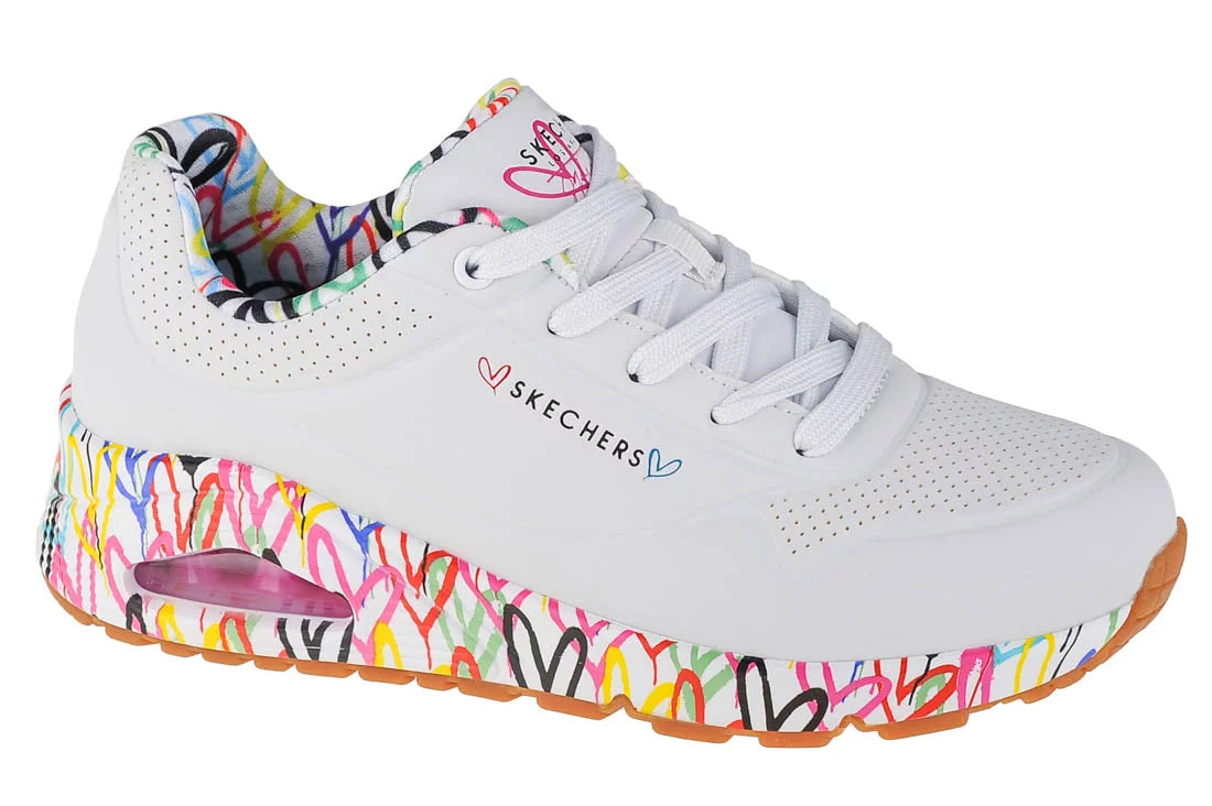 Skechers Uno-Loving Love 155506-WHT - Białe