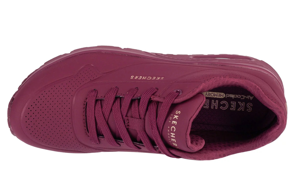 Skechers Uno-Stand on Air 73690-PLUM - Czerwone