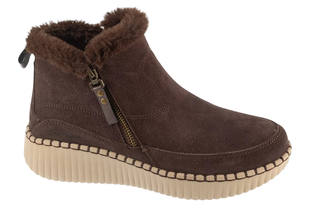 Skechers Wilshire Blvd - Fresh Zip 168108-DKBR - Brązowe