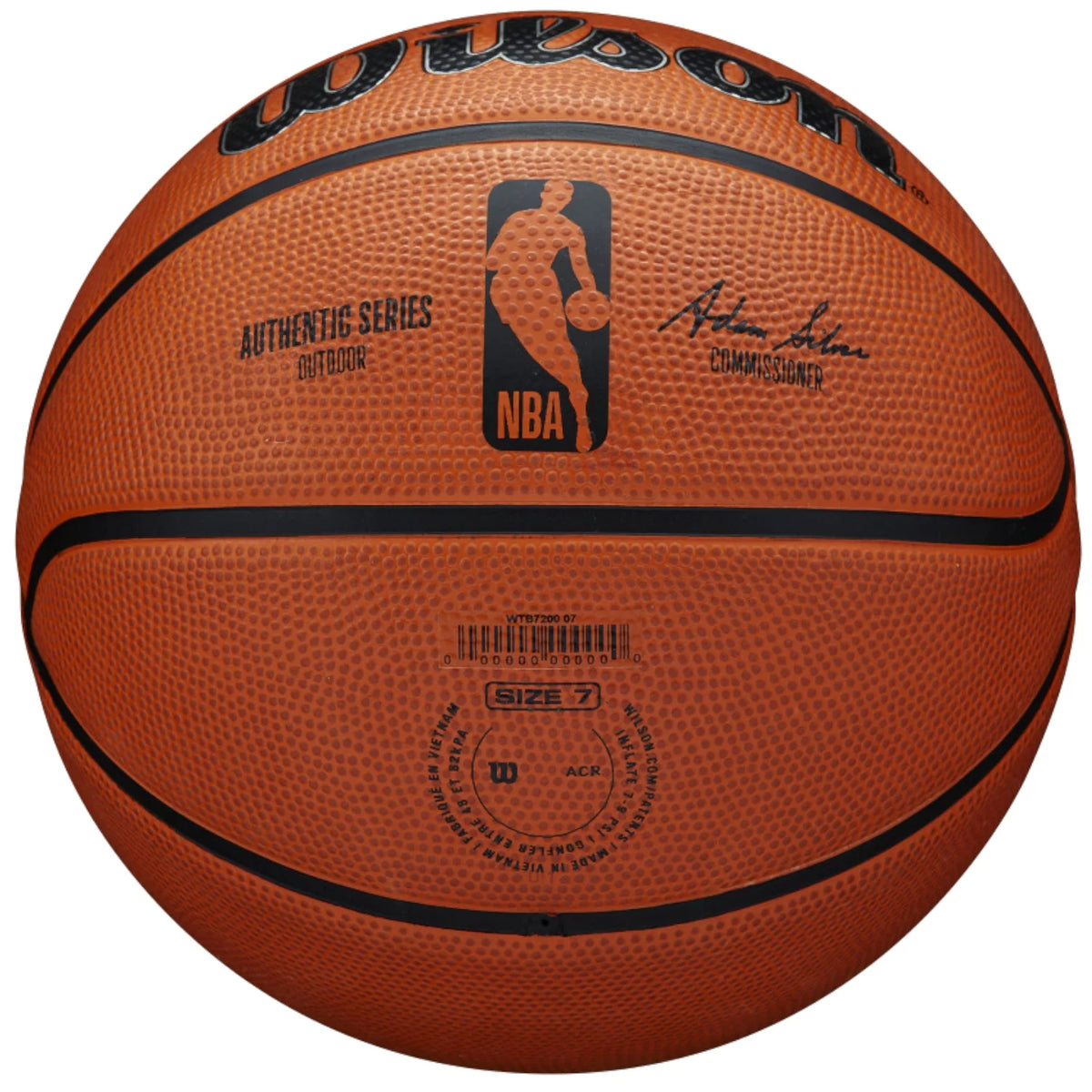 Wilson NBA Authentic Series Outdoor Ball WTB7300XB - Pomarańczowe