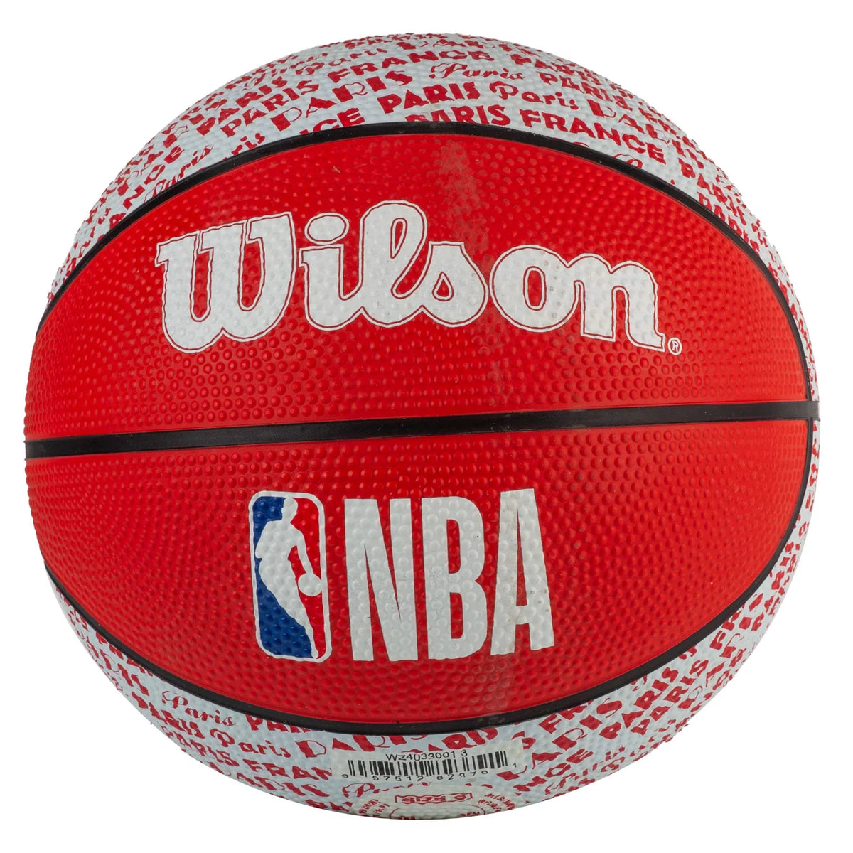 Wilson NBA City Paris Mini Ball WZ4033001XB - Czerwone
