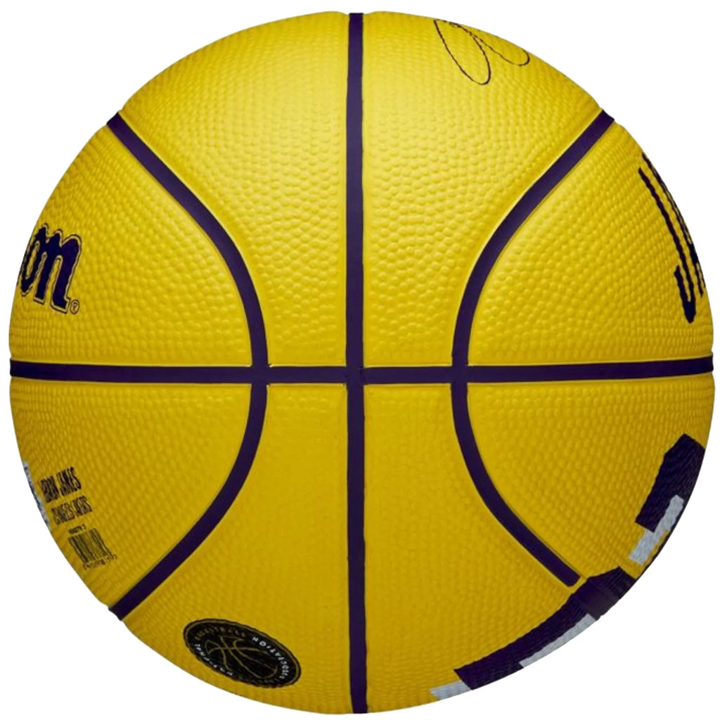 Wilson NBA Player Icon LeBron James Mini Ball WZ4027701XB - Żółte