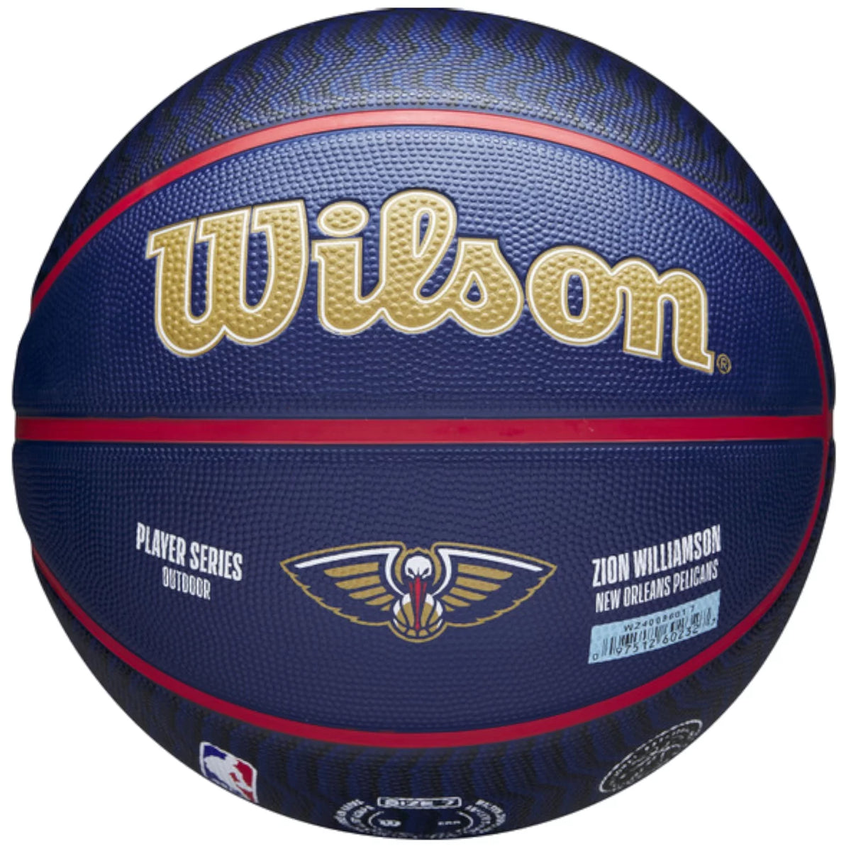 Wilson NBA Player Icon Zion Williamson Outdoor Ball WZ4008601XB7 - Granatowe