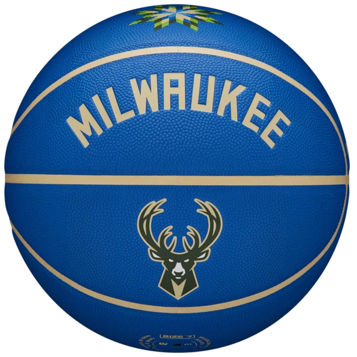 Wilson NBA Team City Collector Milwaukee Bucks Ball WZ4016417ID - Niebieskie