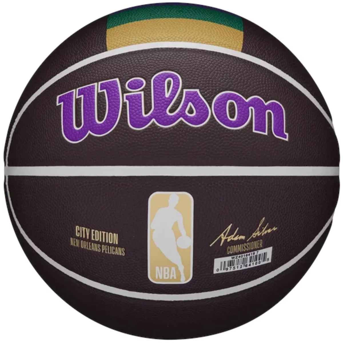 Wilson NBA Team City Collector New Orleans Pelicans Ball WZ4016419ID - Brązowe
