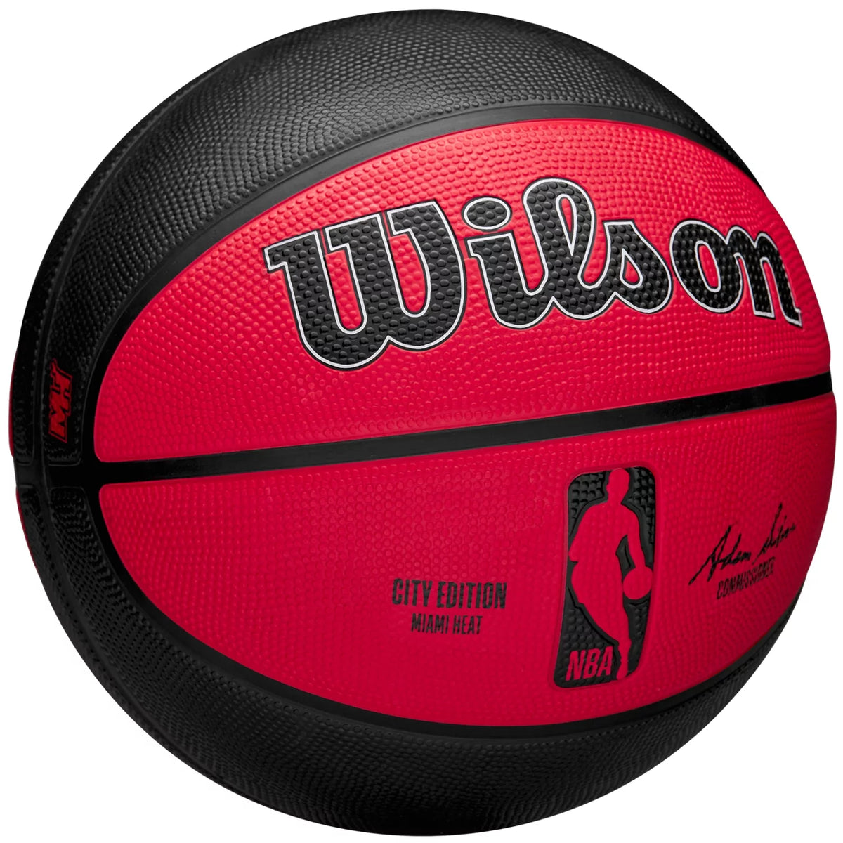 Wilson NBA Team City Edition Miami Heat Out Ball WZ4024216XB - Czerwone
