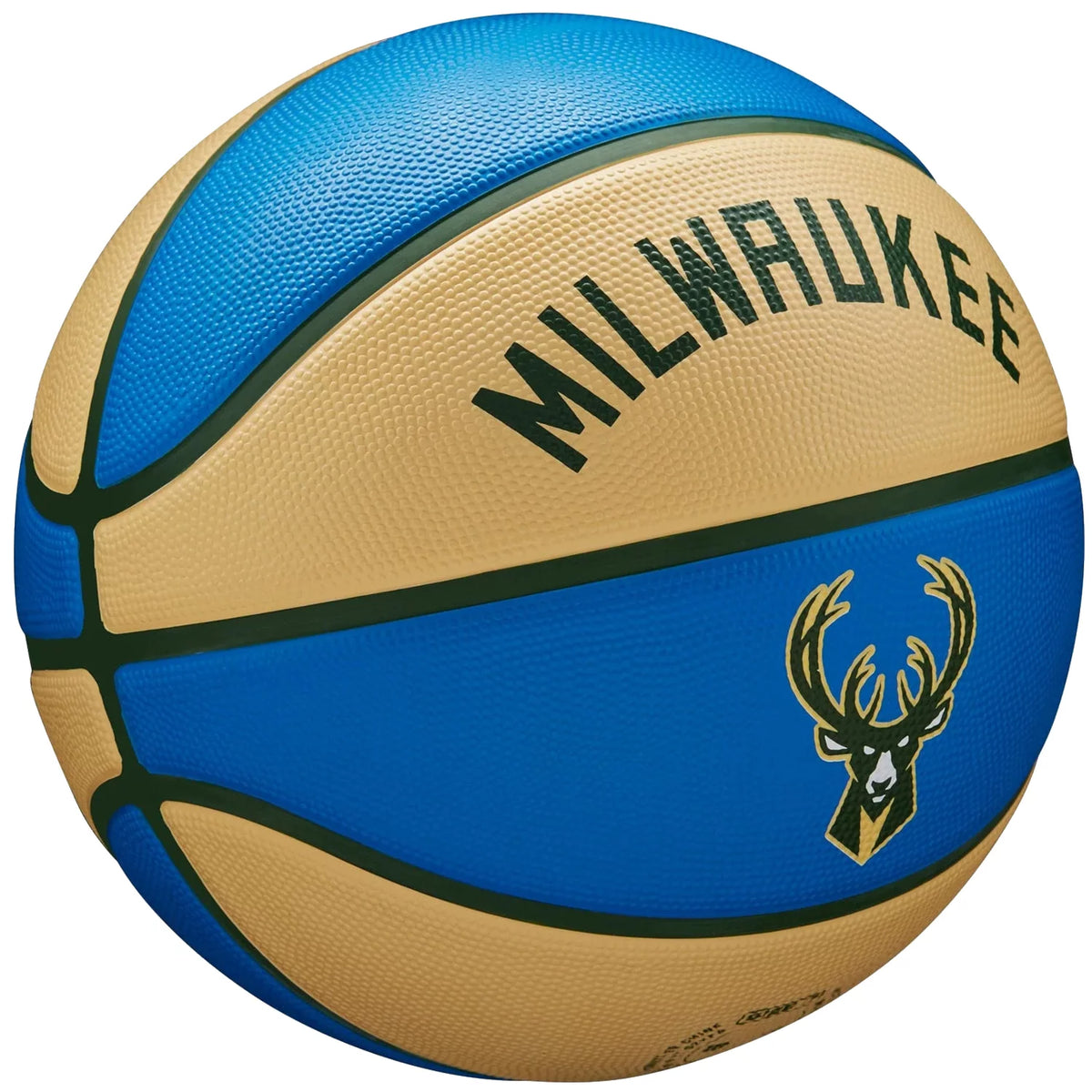 Wilson NBA Team City Edition Milwaukee Bucks Ball WZ4016517ID - Niebieskie